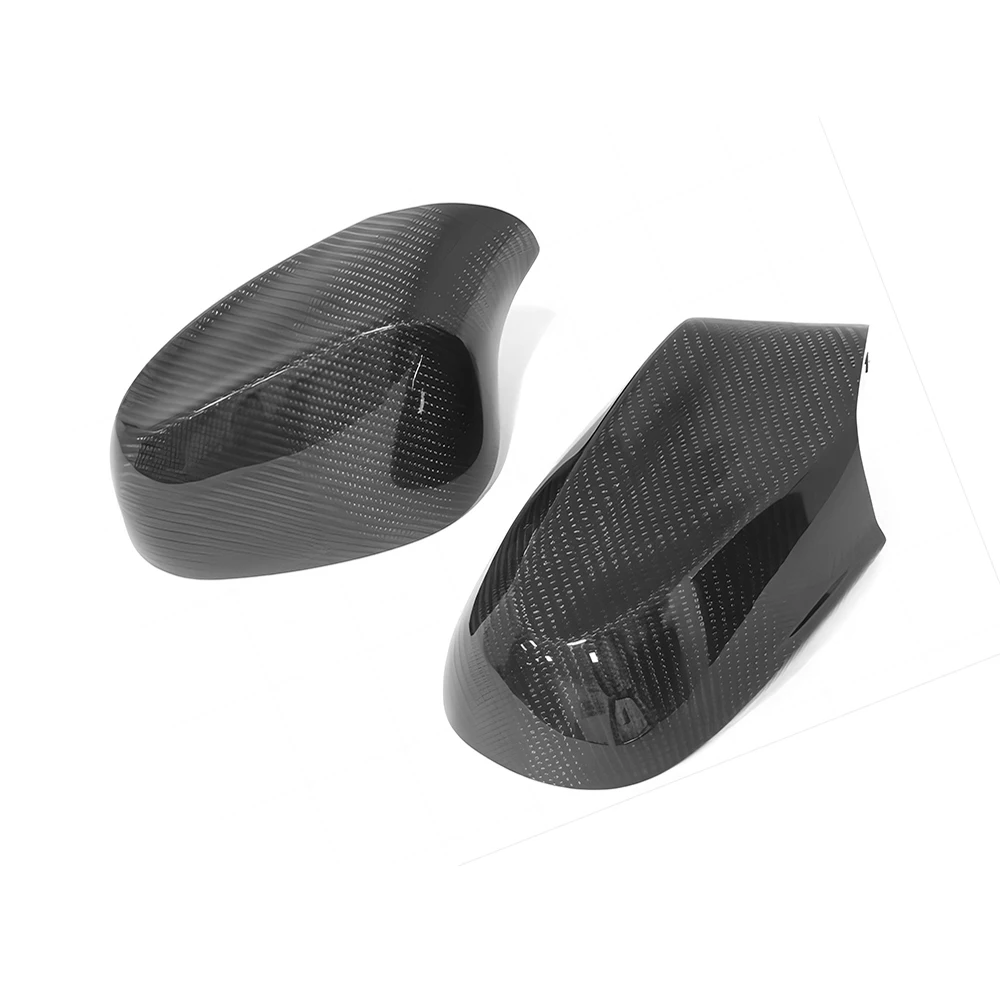 Replacement Rearview Side Mirror Covers Cap For BMW 1 Series E81 E82 E87 E88 LCI OEM Style Real Carbon Fiber Casing Shell