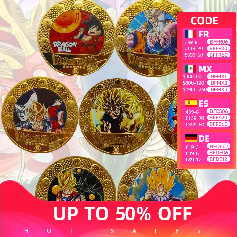 

Dragon Ball Commemorative Coin Gold Coin Children's Gift Around To Commemorate Wukong Animation Commemorative Coin Handy Gift