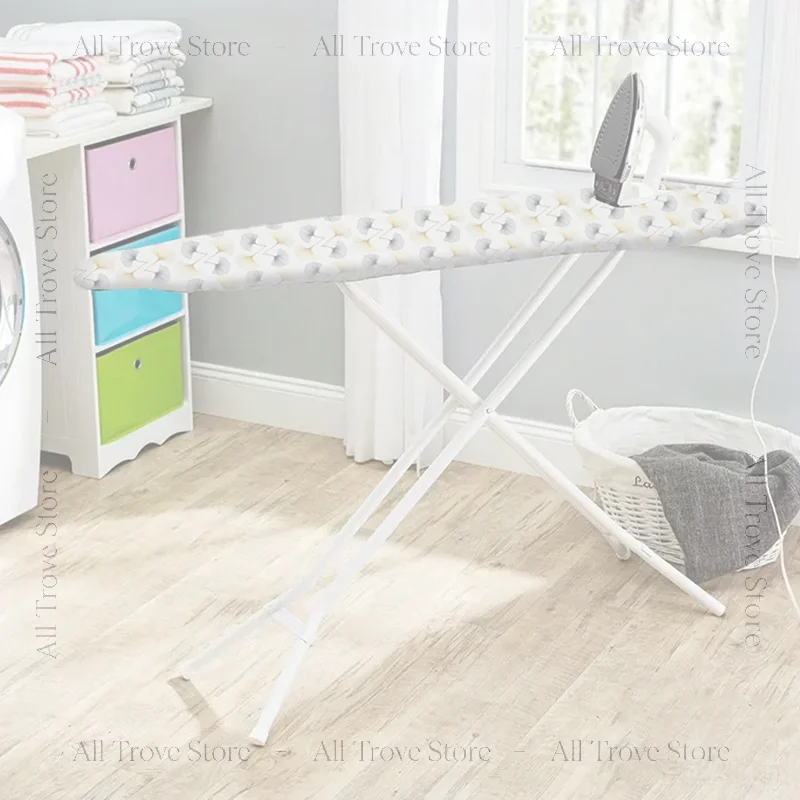 Durable Ironing Board Cloth Heat Resistant Decorative Ironing Board Cover With Floral Animals Design Universal Laundry Supplies