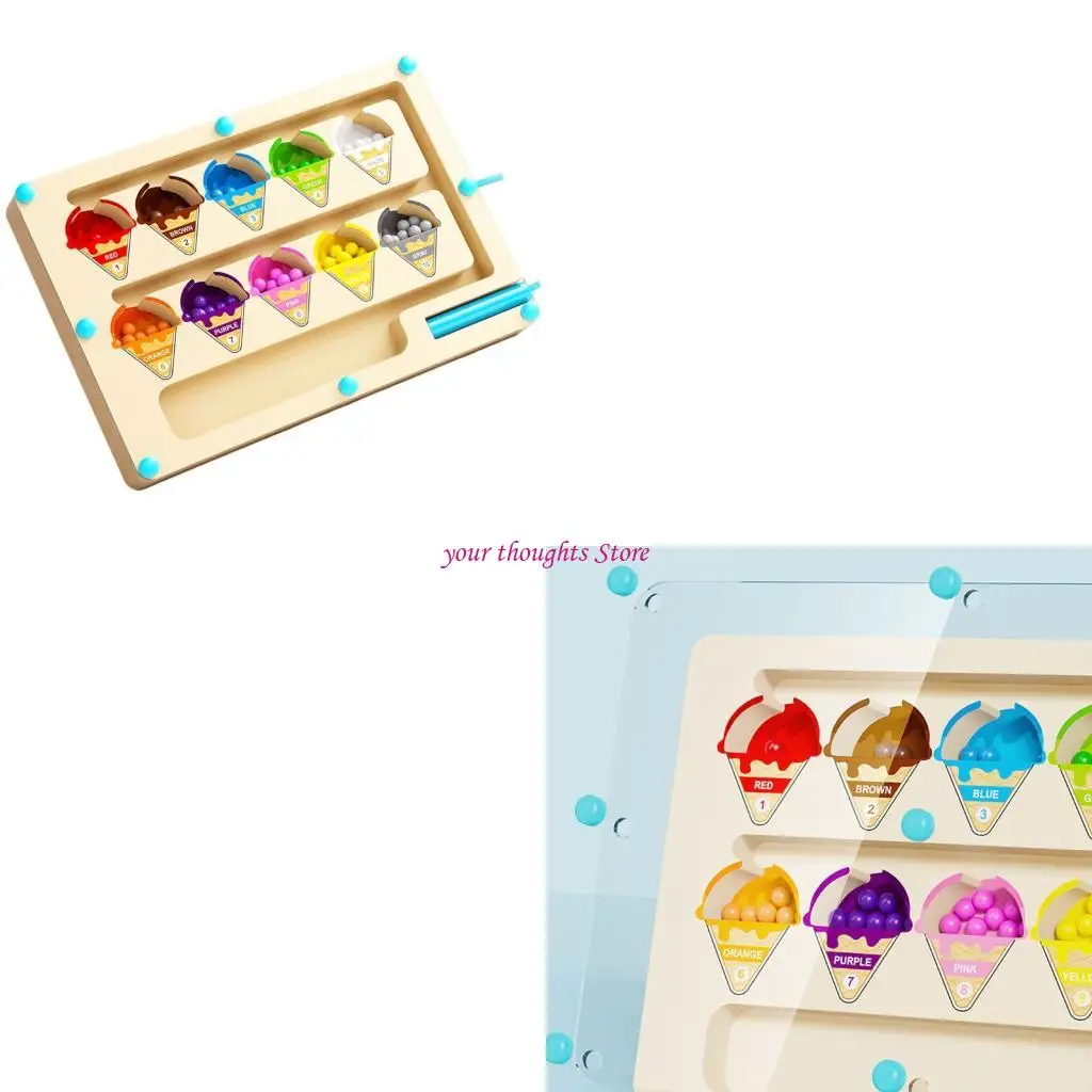 

Магнитный номер лабиринт игрушка деревянная образовательная игра Toy Fine Motor Skills Learning 4xbb