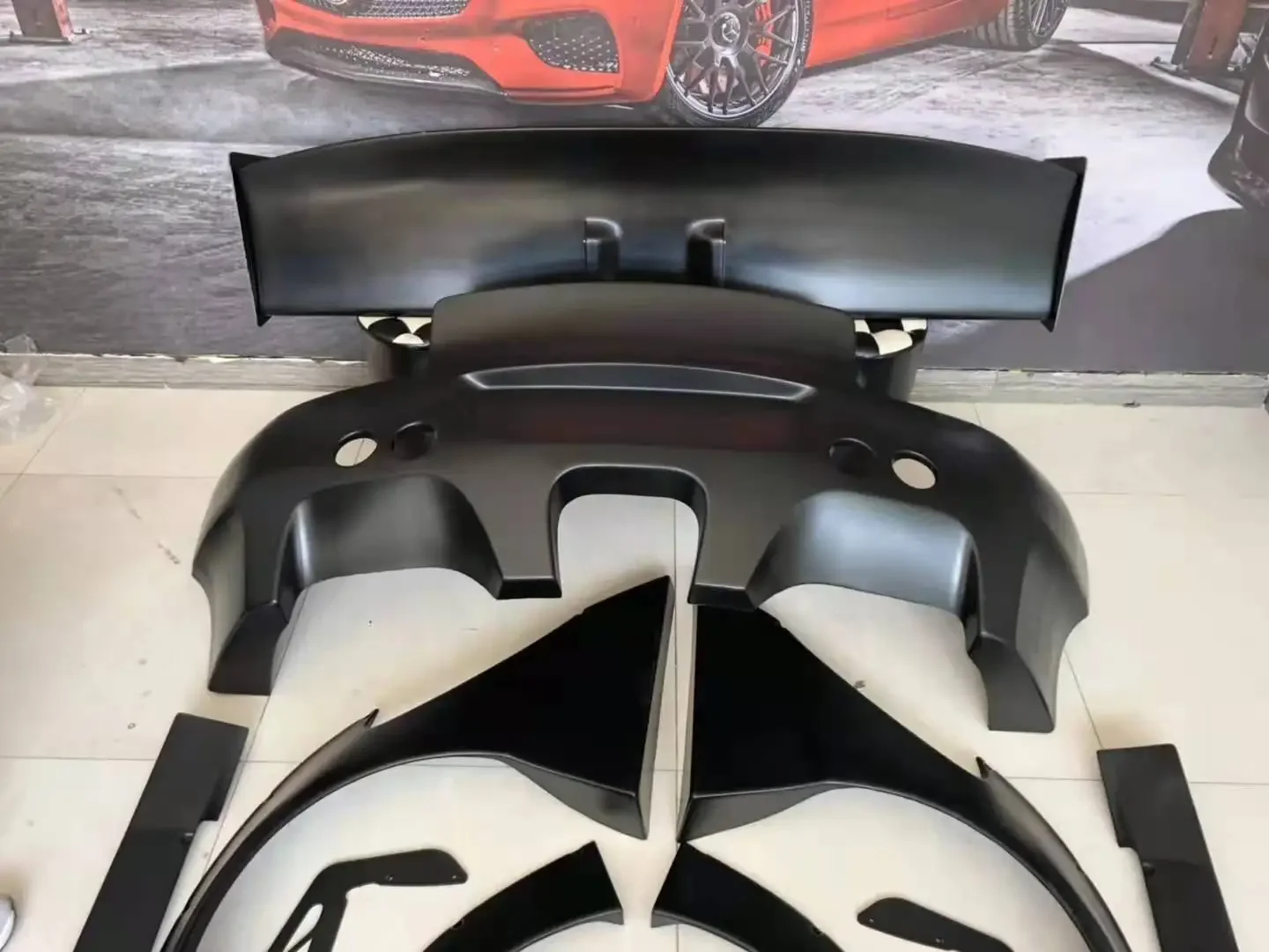 987.1 RocketBunny Wide Body Kit Front Rear Bumper Side Skirts Spoiler Fender Wheel Eyebrow For Cayman Boxster 987