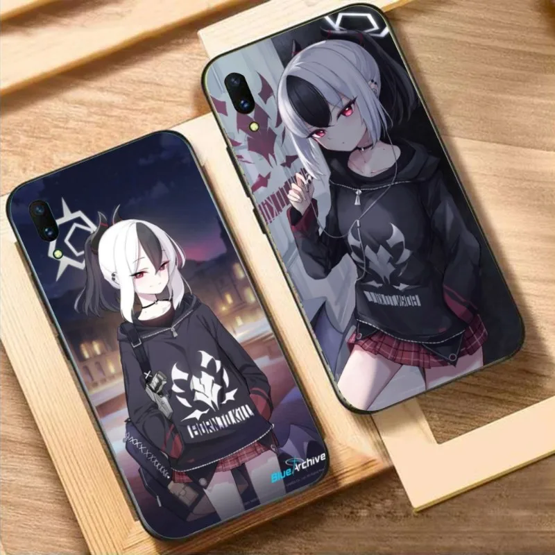 Blue Archive Kayoko Cell Phone Case for Huawei Mate 40 30 20 10 Pro Lite Nova 9 8 5T Y7p Y7 Black Soft Phone Cover Funda