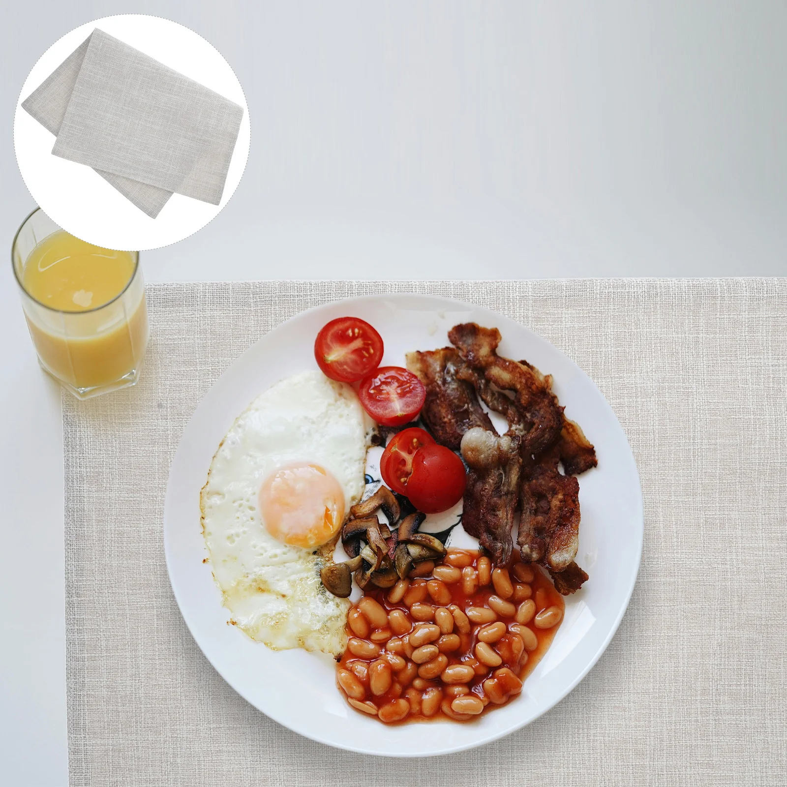 

4Pcs Heat Resistant Dining Table Placemats Washable Polyester Mats Boho Table Mats Kitchen Coffee Holiday Party Decor