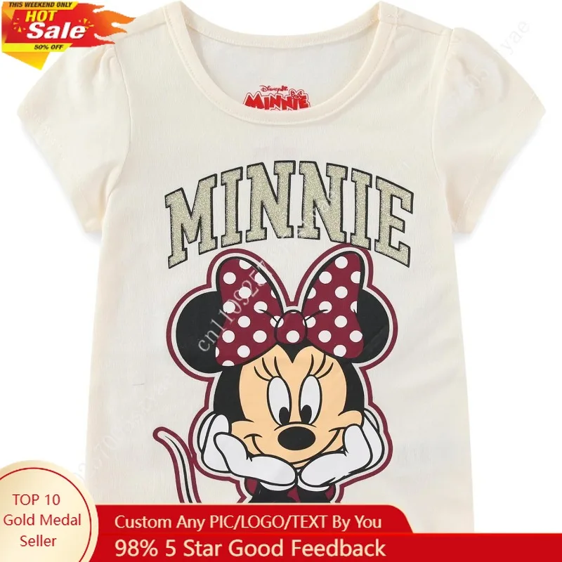 

Disney Minnie Mouse Girls Short Sleeve T-Shirt for Big Kids