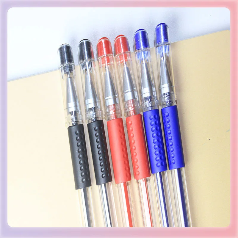 

10Pcs 0.5mm Fine Tip Gel Pen - Black/Blue/Red Ink, Needle Point for Office Writing & Documents