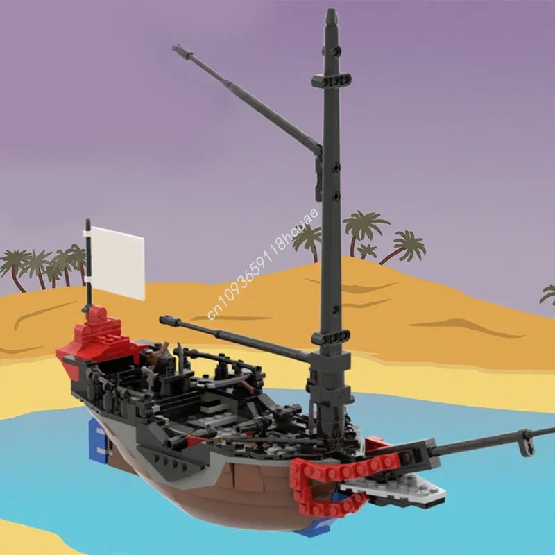 

453 детали MOC Renegade Runner Pirates, строительные блоки, конструктор, креативная идея для сборки, развивающие кубики, игрушка для детей, подарок на Рождество