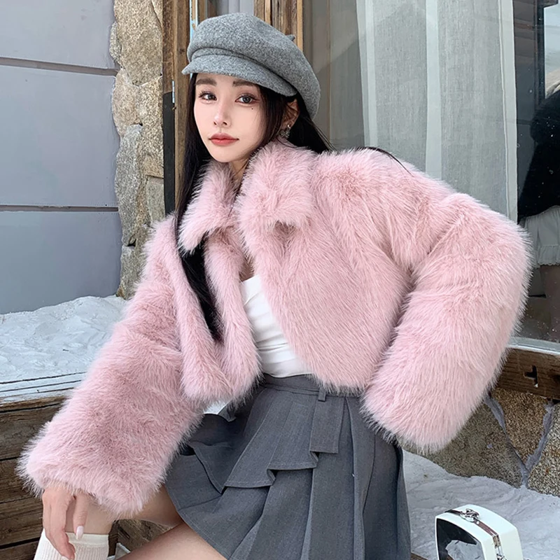 الحلو الكورية فو الثعلب الفراء سترة المرأة رقيق أنيقة الصلبة معطف الشتاء سميكة الدافئة رفض طوق عادية اقتصاص أبلى