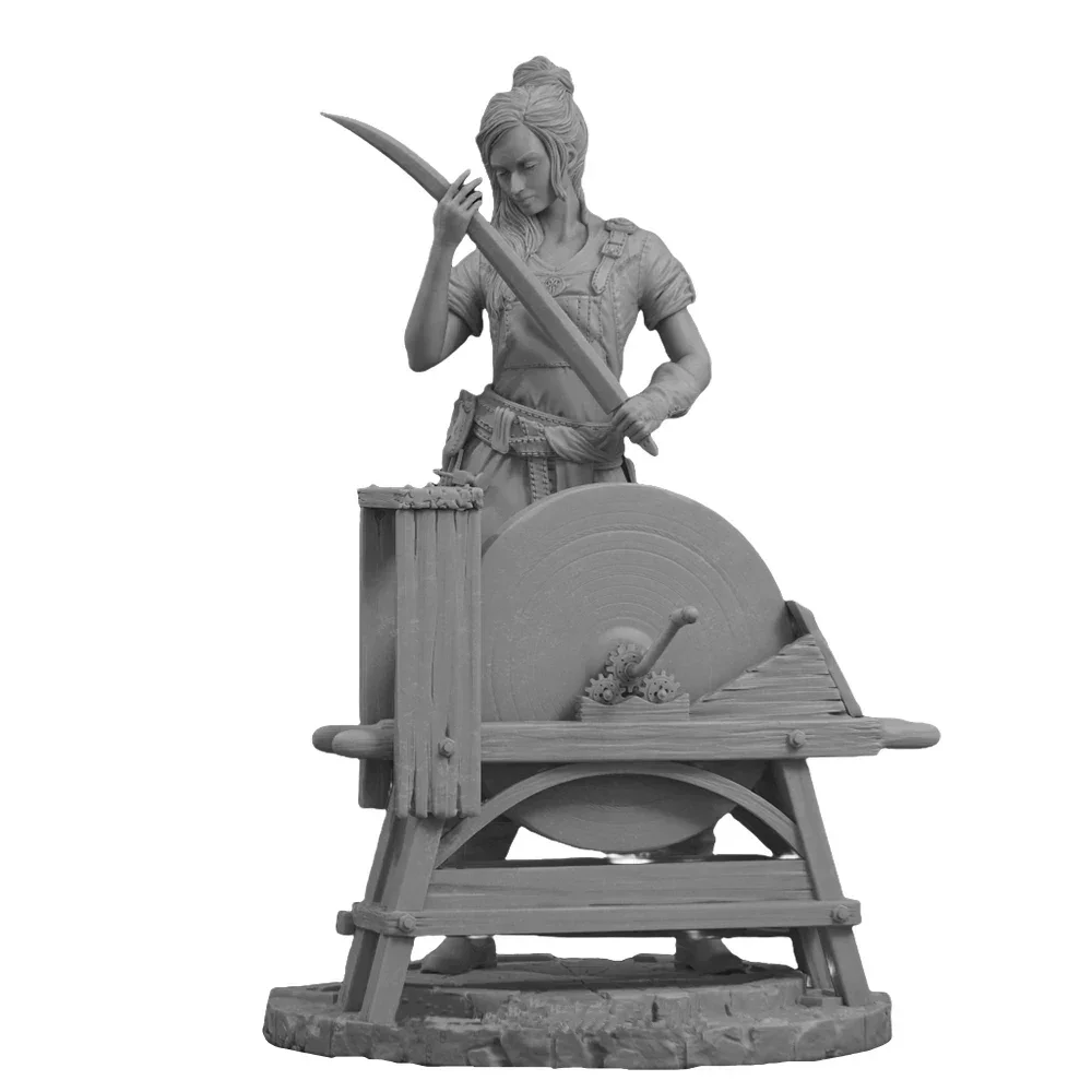 Lara The Blacksmith 1:18 Miniature Figure Resin Model Kit Unpainted Plastic Model Kit a1774