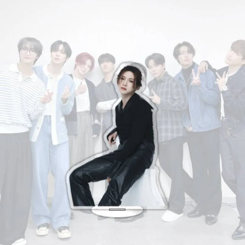 الصبي المعبود ستار رماد لتضيء ألبوم جديد حامل نموذج لوحة الاكريليك المشجعين مكتب ديكور المشجعين الاطفال هدية الشكل عرض ستار الملحقات