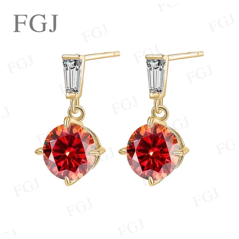 2ct Moissanit-Ohrringe S925 Sterling Silber Ohrstecker Damen-Modeschmuck Mit Zertifikat Feiner Schmuck Jubiläumsgeschenk – Detail 8