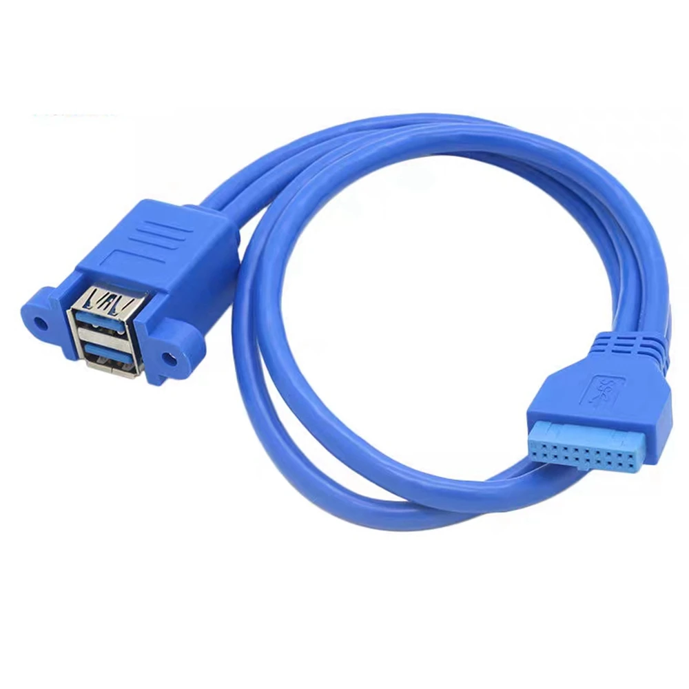 Adattatore 3.0 scheda madre da 20pin a USB 3.0 conversione connessione da 20pin a 2pin da 20P a USB femmina dual USB