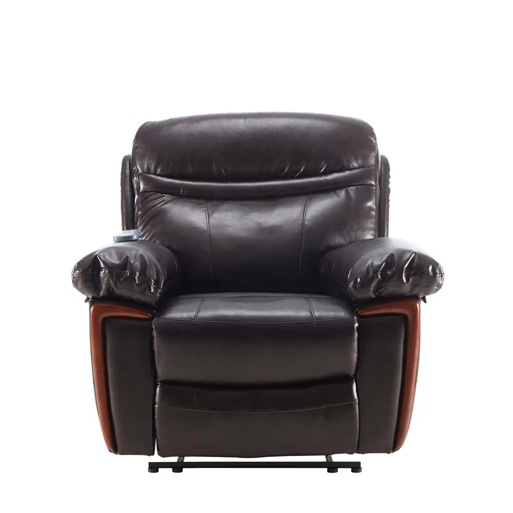 

Brown recliner functional sofa set furniture recliner living room electric leather recliner sofa
