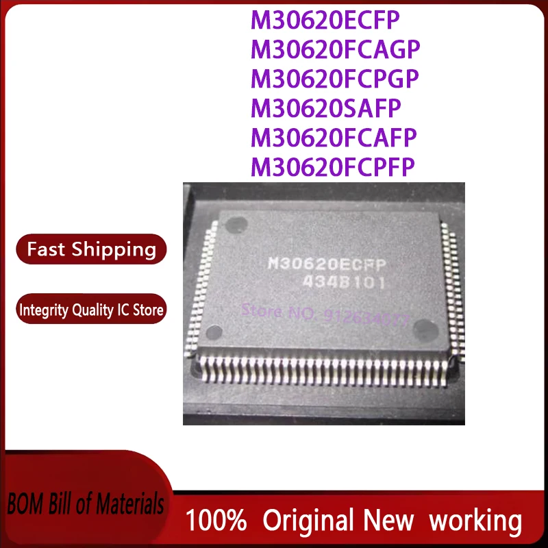 1pcs/lot M30620SAFP M30620FCPFP M30620FCPGP M30620FCAFP M30620ECFP M30620FCAGP M30620 QFP100 100% Brand New Original