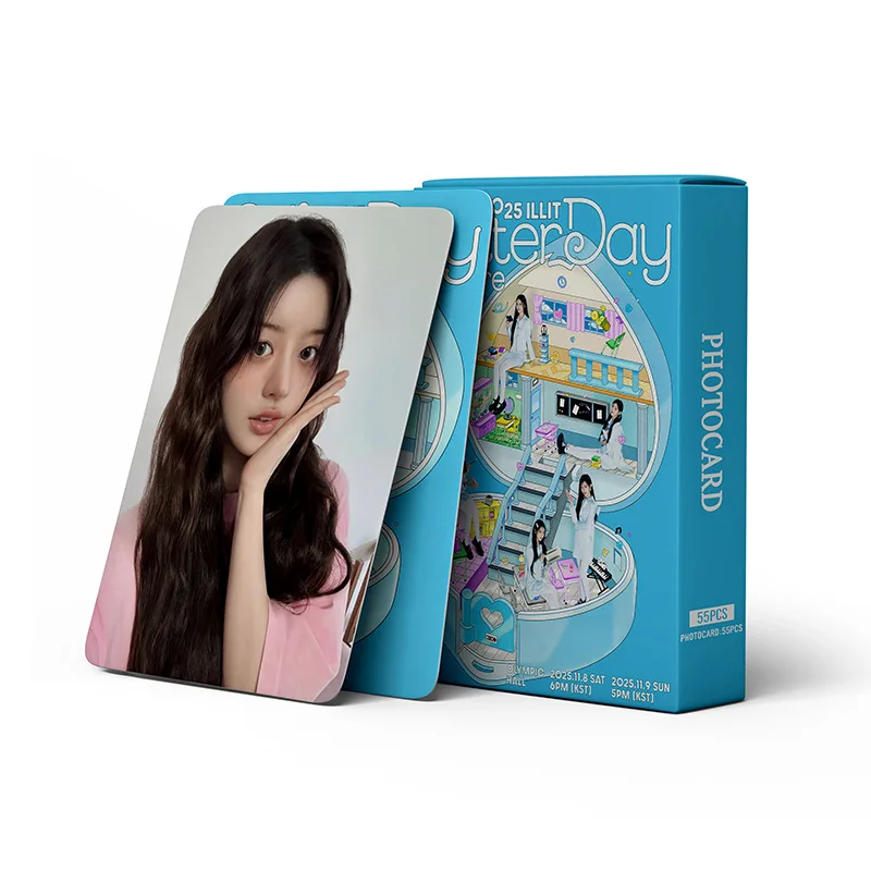 New Product55ZhangILLITAlbumGlitterDayStar of the ShowKPOPPeripheralLOMOCollection Card