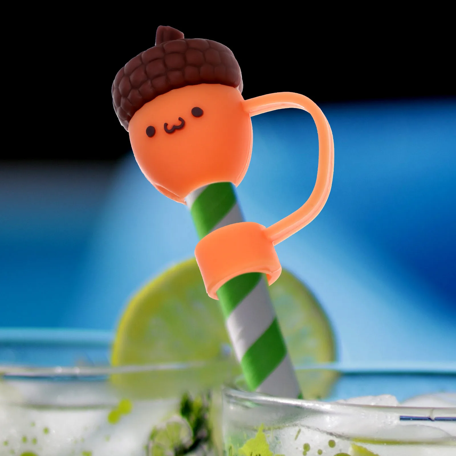 

4Pcs Reusable Drinking Straw Covers Cute Toppers for Parties Ceremonies and Daily Use Straw Covers Tips Protector