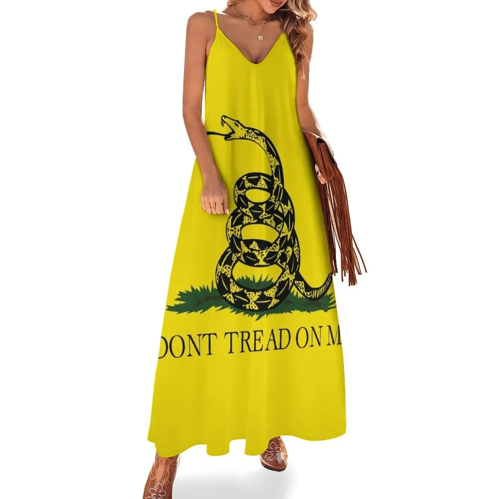 

Gadsden Flag Sleeveless Dress summer outfits for women 2024 evening dresses luxury 2024 Dress