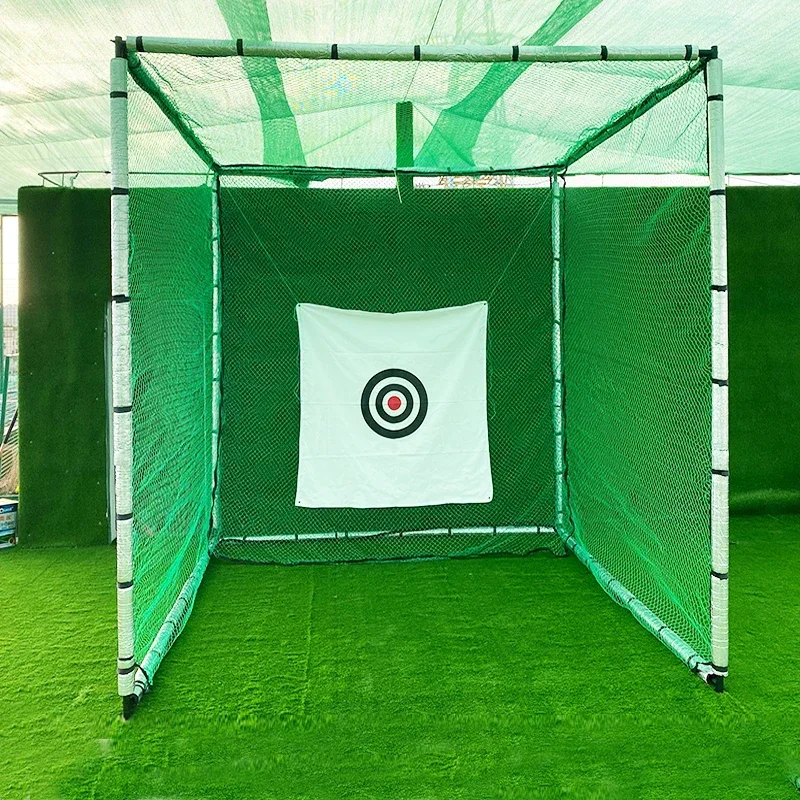 2026 Heavy Duty Golf Hitting Net 3x3 Driving Practice Golf Cage Simulator Golf Training Net