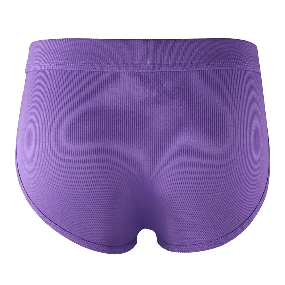 

Jockstrap Men Underwear U Convex High-elastic Low Waist Briefs Breathable Sports Solid Color Ribbed Panties Male