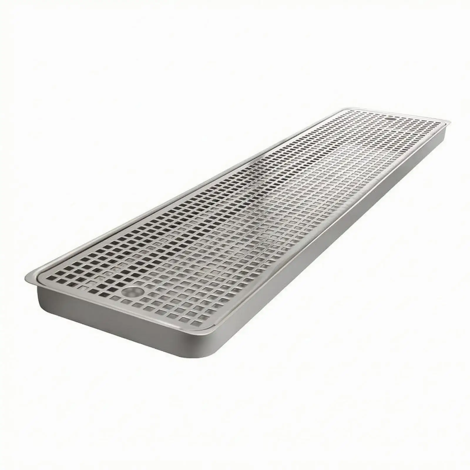 Beer Spill Tray Perforated Grid Stainless Steel Spill Tray Lipped Rim