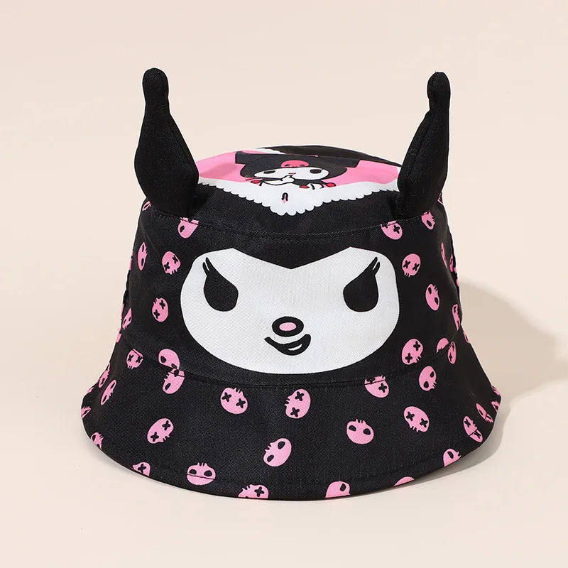 

Sanrio children's hats new children's cartoon fisherman hat three-dimensional ears hat middle and large children pot hat