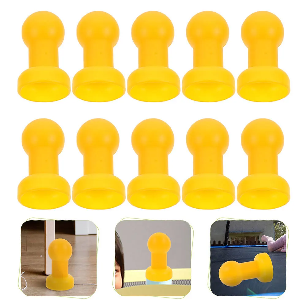 

4pcs Pole Caps Plastic Wear-Resistant Replacement Parts For Net Connecting Durable Trampoline Accessories Professional