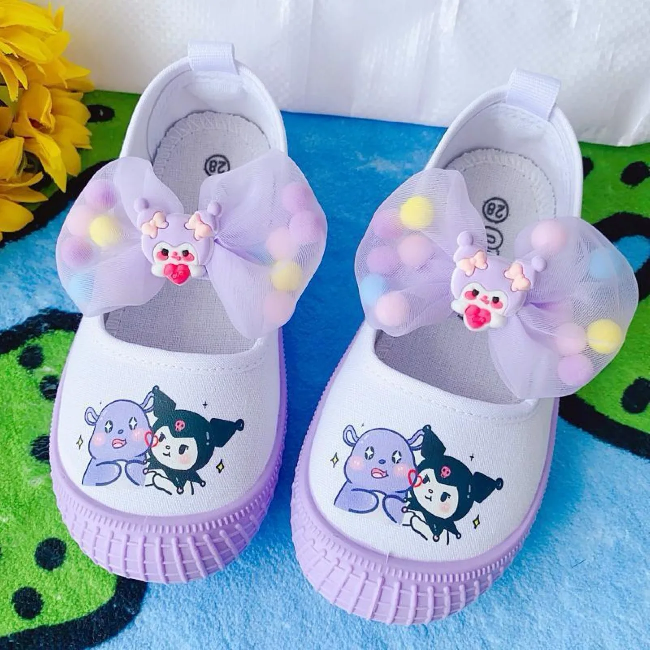 

Детская повседневная обувь с рисунком Диснея Kuromi «Замороженное сердце», мягкая спортивная обувь в подарок