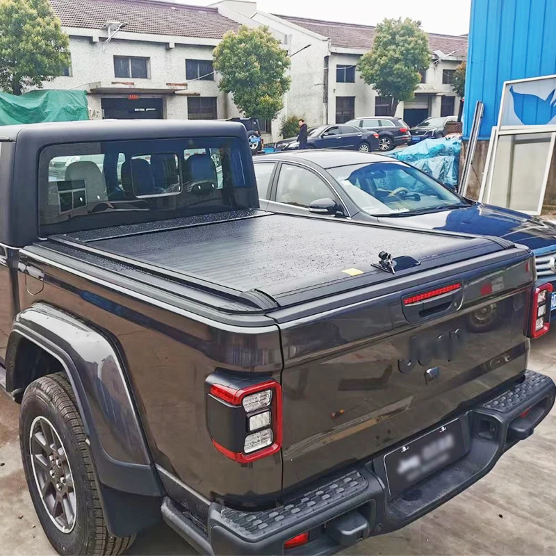 Off-road Accessories Aluminum Black Roller Shutter Cover for JEEP JT Gladiator Tonneau Cover 4