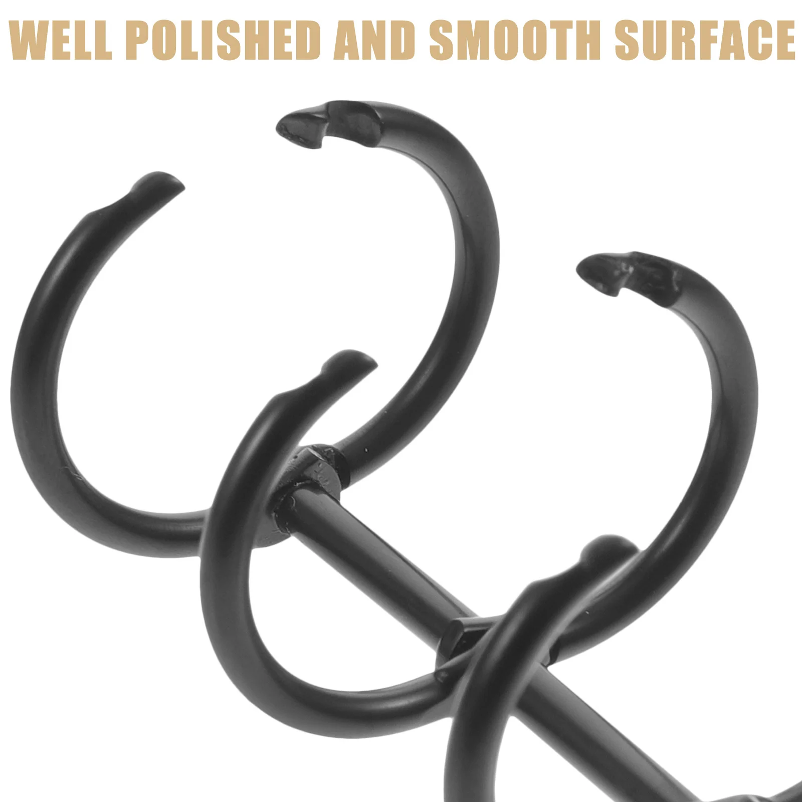 6Pcs Heavy Duty Binder Rings Fine Workmanship Three-Hole Metal File Ring Clips for Office School Stationery Book Notepad Binding