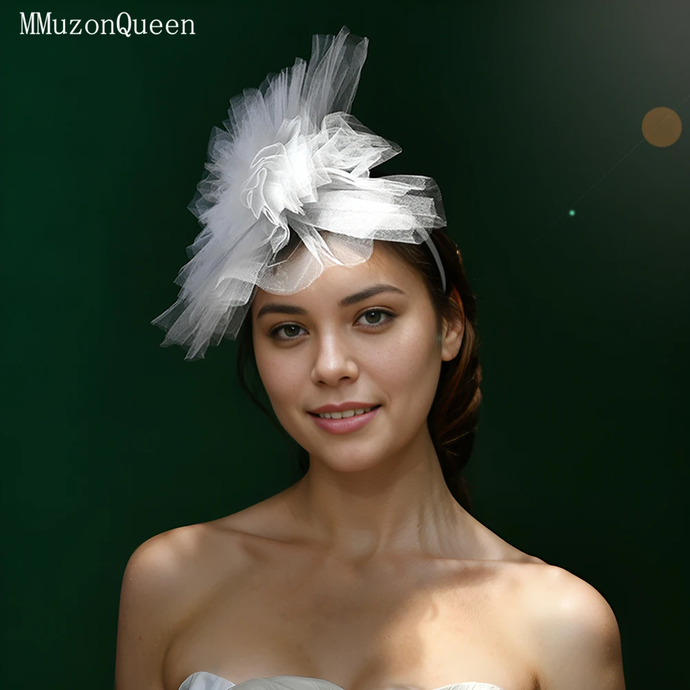 

TOPQUEEN повязка на голову, вуаль, свадебные аксессуары, винтажная женская одежда для дома, праздничная одежда, реквизит по индивидуальному заказу 베일 MA01