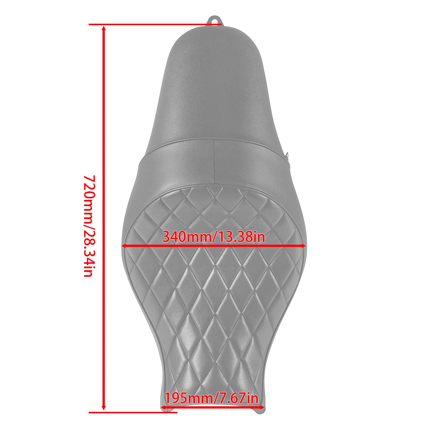 WOLFLINE One-Piece Seat for Kawasaki Vulcan S650 EN650 VN650 2015-2026 Integrated Dual Seat Saddle for Daily Riding Country Tour