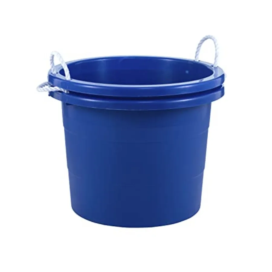 

Easy-Access Storage Rope Handle Tub 19 Gallon Blue 2 Count TU0335