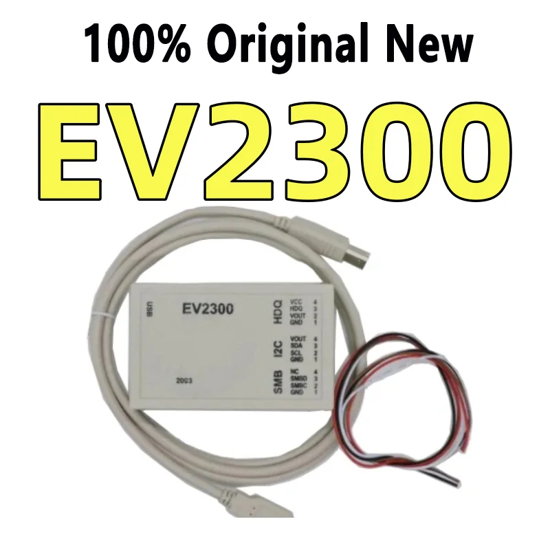 Original EV2300 USB Adapter for Battery Fuel Gauge Debugging, Enables Data Logging with TI BQ Evaluation Modules, Tested