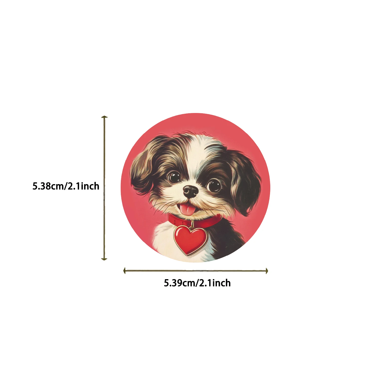 50枚 レトロ アメリカン パピー 透明ステッカー 犬 動物 デカール パーティー装飾 ホームアクセント 荷物 スクーターなど用