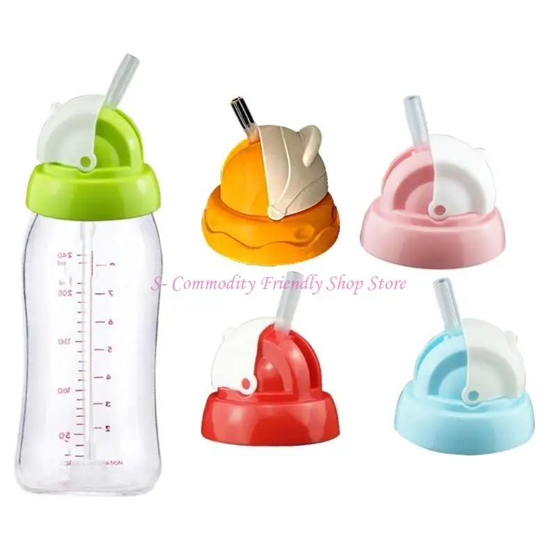 85AE 젖병 식품 등급 시피 스파우트용 가중 빨대가 포함된 밀짚 상단 젖꼭지