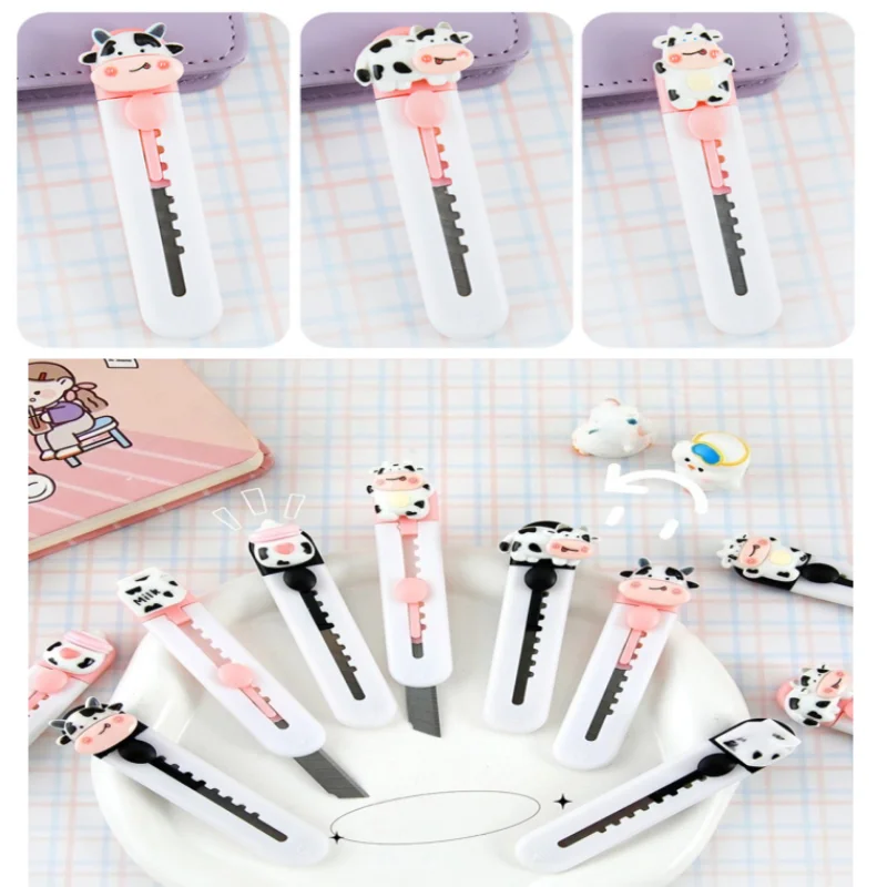 Mini Portable Utility Knife Cute Cow Hand Account Knife Student Handmade Tool Cutting Paper Knife Open Express Unboxing Knife