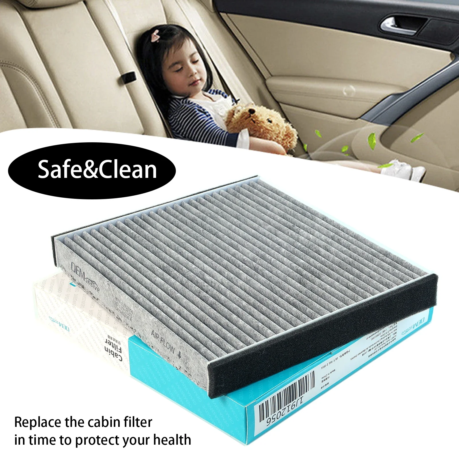 Car Pollen Cabin Air Filter Car Accessories For Lexus LS430 SC430 GS430 GS300 3.0L 4.3L Toyota Verossa 87139-YZZ01 88508-22050