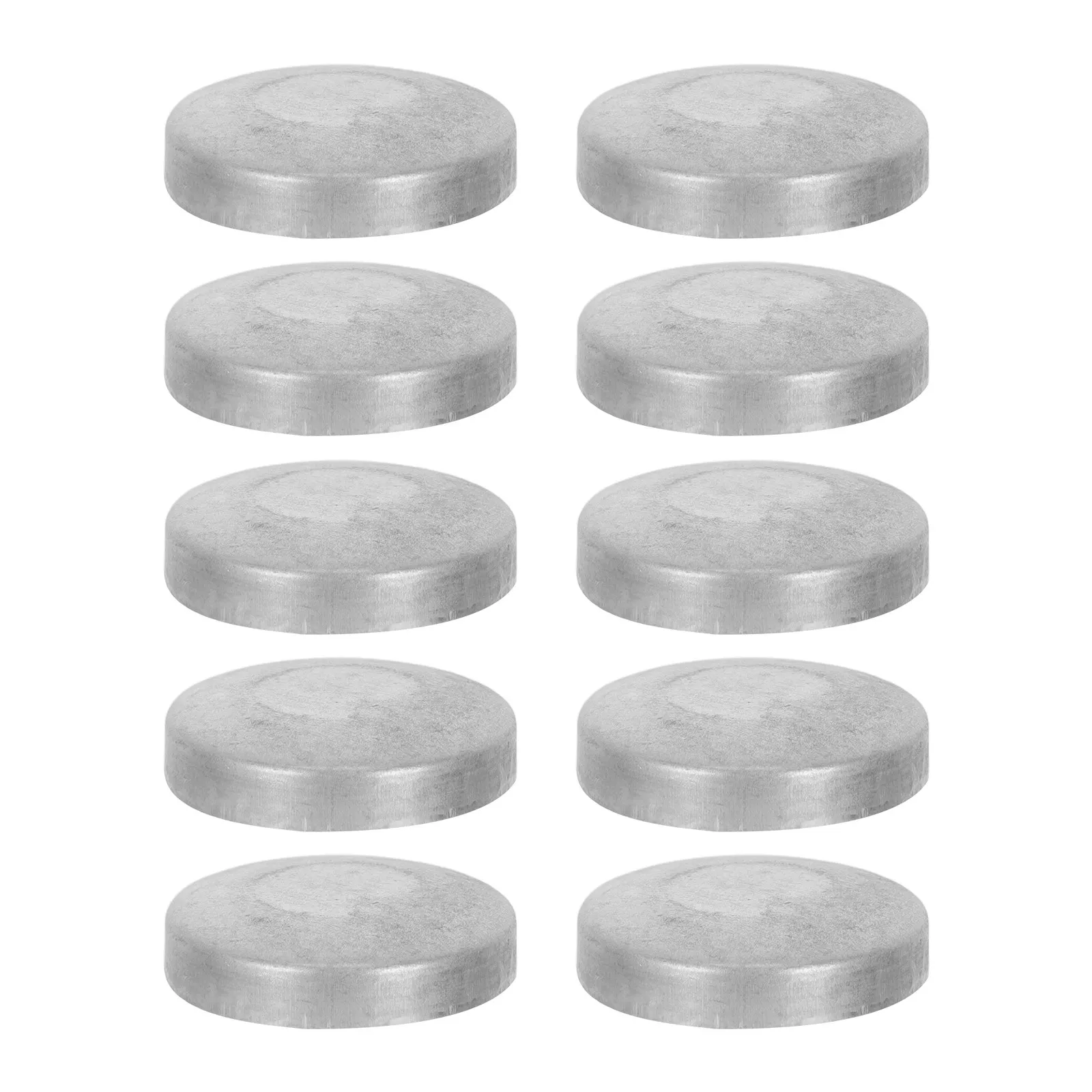 10Pcs Outdoor Round Tube Post Caps Decorative Metal Railing End Covers 32Mm Fence Handrail End Caps for Deck Garden Balustrade