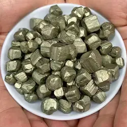 Natural High Density Cubic Pyrite Stone, Rough Gold, Irregular Ore Mineral, Teaching Specimen, Gemstone Ornaments Collectible