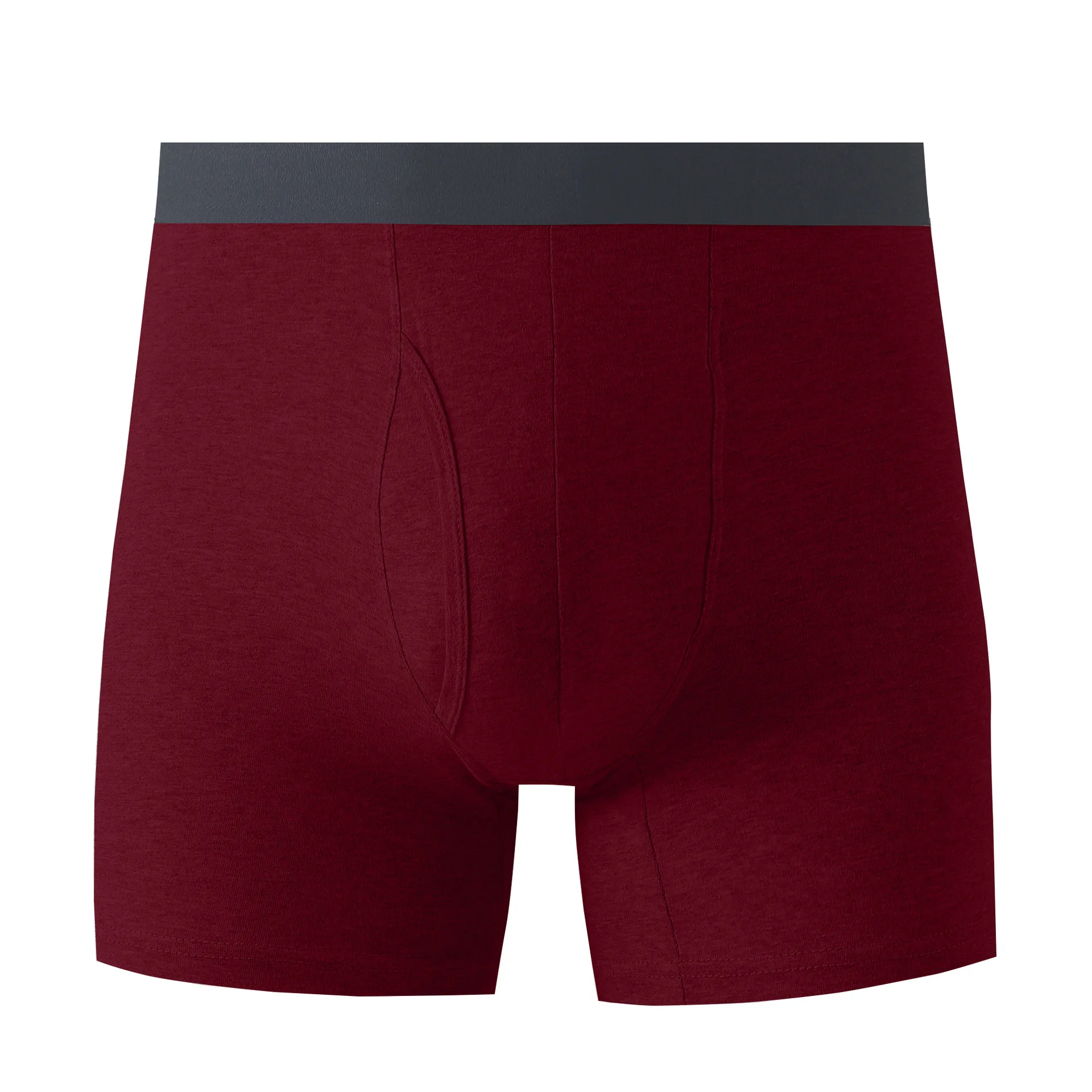 European Size Men's Underpants Men's Long Section Increased Cotton Opening Four Corner Large Size Breathable Boxer Shorts