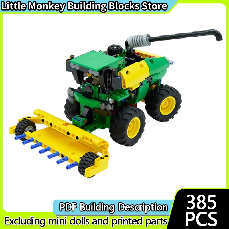 

Конструктор MOC: Модель городского автомобиля и классический комбайн, модульные технологичные блоки, детский праздничный подарок, набор для сборки игрушек