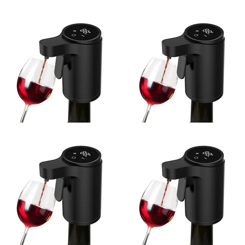 

Электрический дозатор для бутылок A61I 4X, бесконтактный автоматический дозатор напитков для виски, перезаряжаемый через USB A