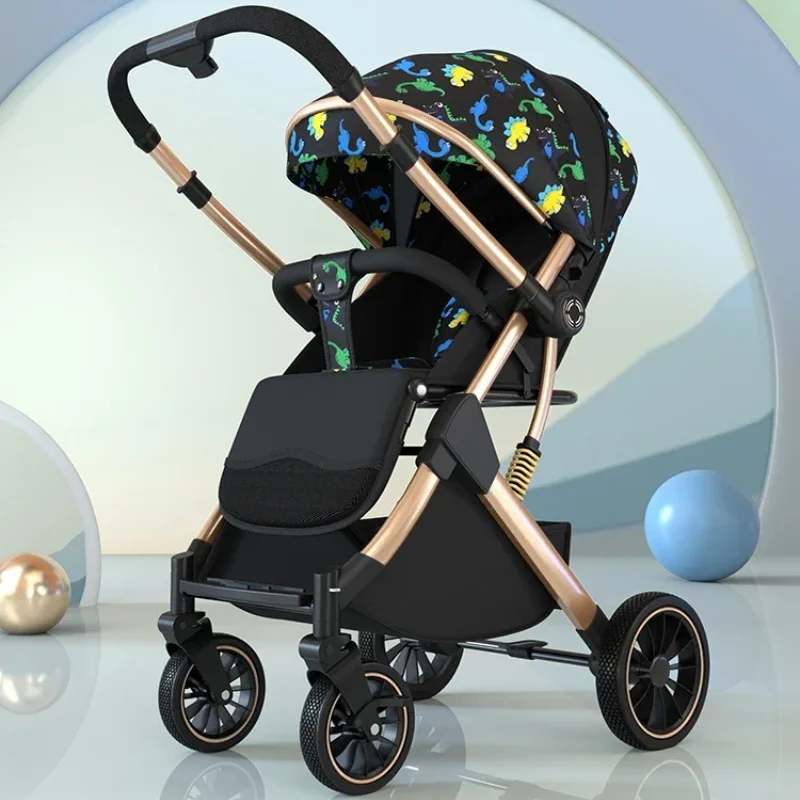 

Baby Stroller Can Sit and Lie Down in Both Directions, Super Lightweight Foldable Newborn Stroller