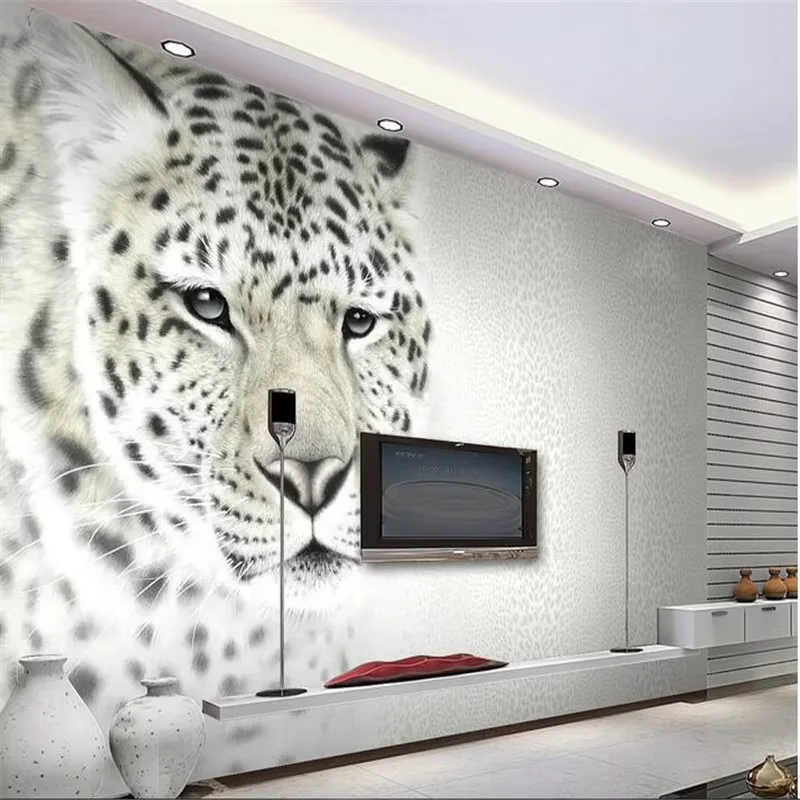 beibehang 3d Wall Paper Hand colored lion photography Background Modern art Mural for Living Room Large Painting Home Decor