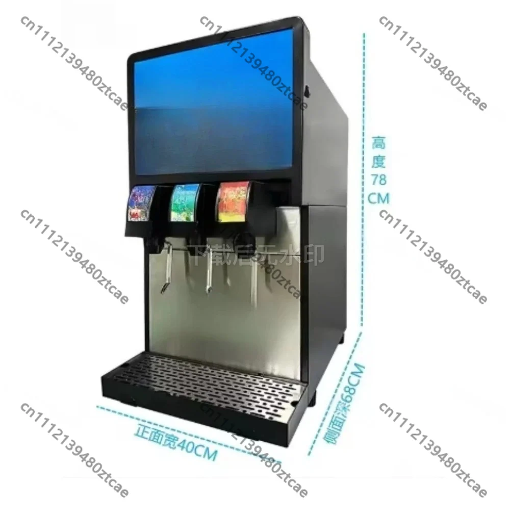 Commercial Stainless Steel Soda Fountain Machine, High Efficiency Carbonated Beverage Dispenser Slush Beer Equipment