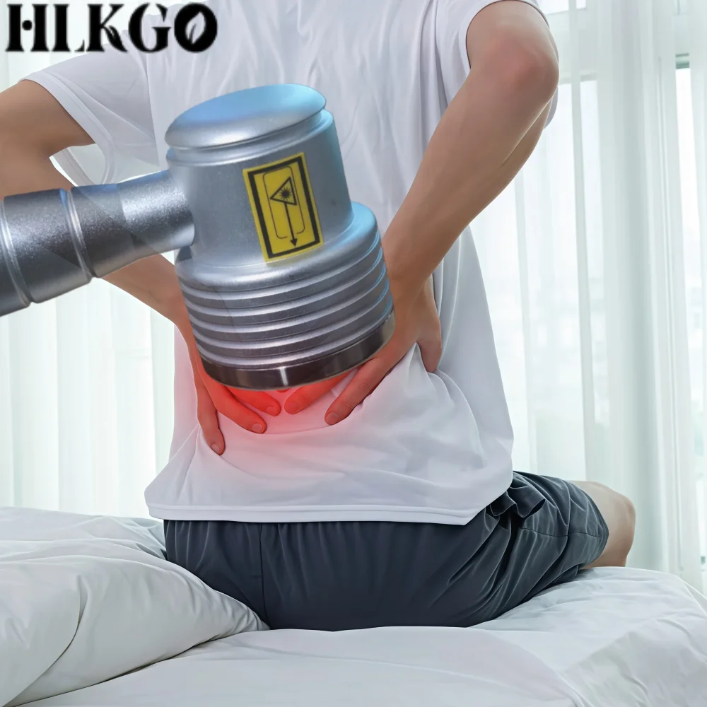 

Sports Injury Treatment Laser, Class 4 1055mW Professional for Shoulder Neck Back Strain Sprain Pain, 650+808nm Device