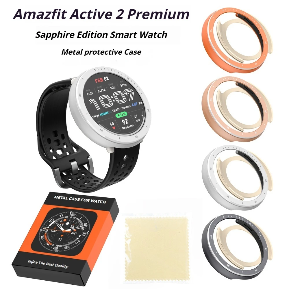 

Металлический защитный чехол для Amazfit Active 2 Premium для Amazfit Active 2, сменные чехлы для часов премиум-класса, аксессуары для умных часов