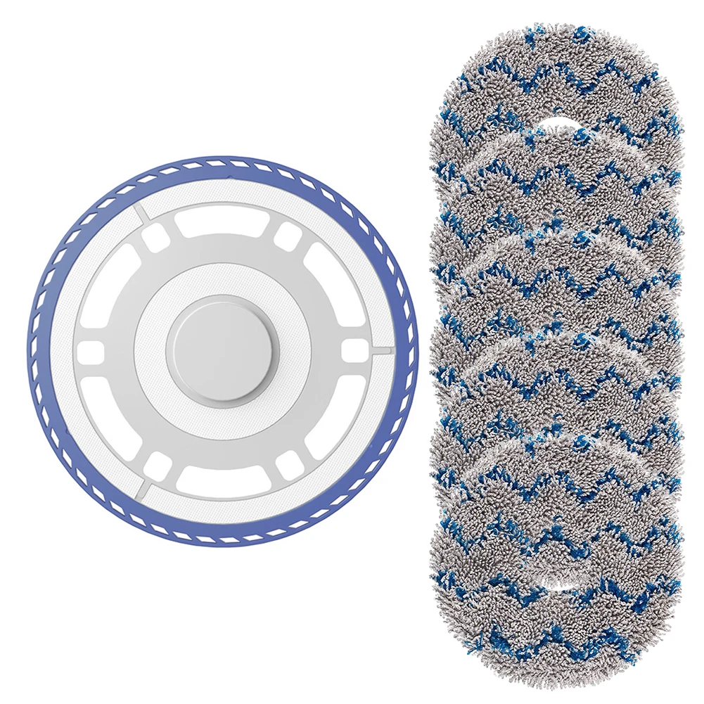 

6pcs Mop Bracket Mop Cloth For Ecovacs For DEEBOT N30 PRO / N30 For OMNI / N30 PRO For OMNI Vacuum Cleaner Accessories