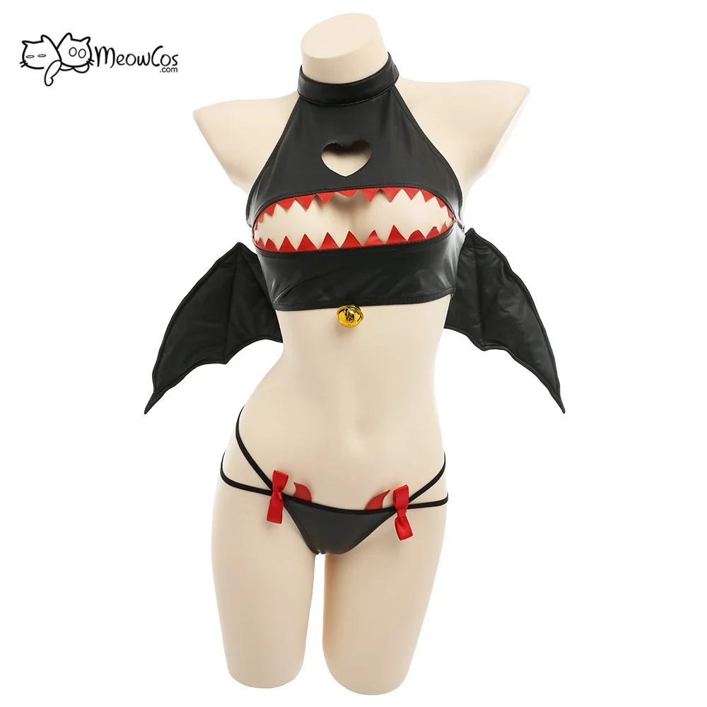 

MEOWCOS Kawaii Bodycon Romper Pajama Bunny Officer Long Sleeve Zipper Bodycon Jumpsuit Sleepwear with Choker Belt and Tail