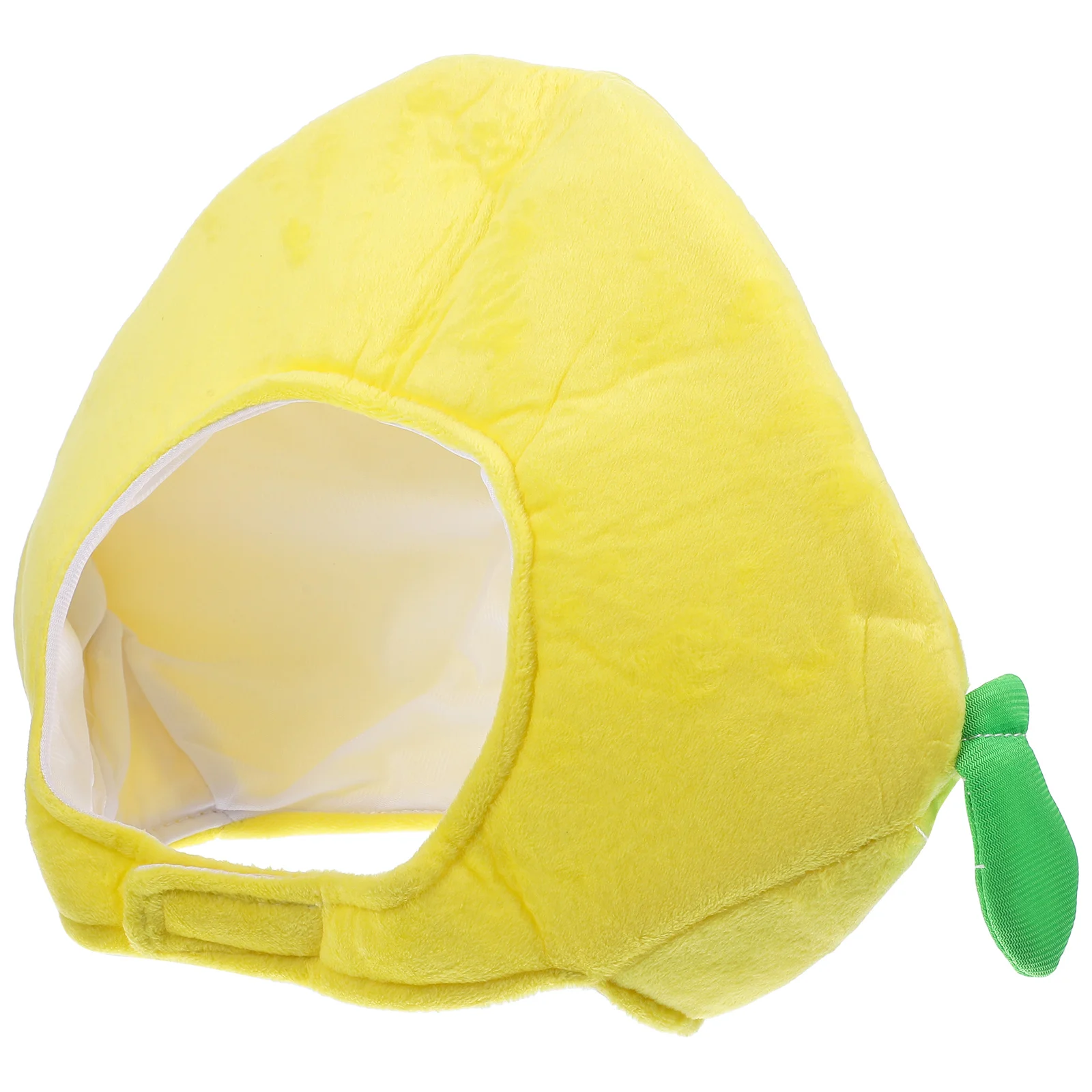 Lemon Costume Hood Shaped Hat Clothing Adorable Head Cover Short Plush Party Prop Miss