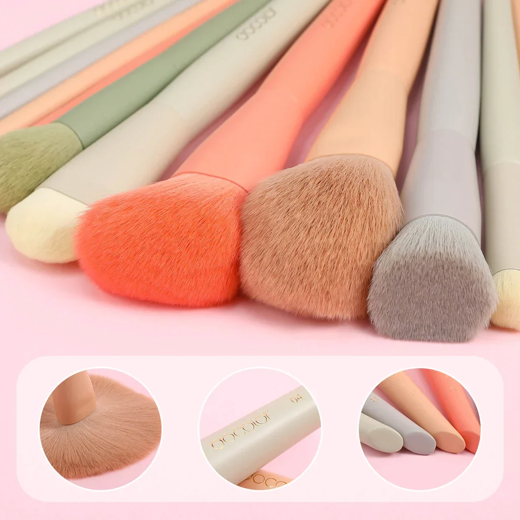 Docolor Makeup Brushes 17pcs Makeup Brush Set Synthetic Foundation Brush Powder Contour Eyeshadow Liner Blending Highlight Tool